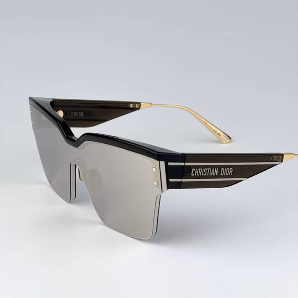 DIORCLUB M4U Black / Pale Smoke Mirrored Glasses