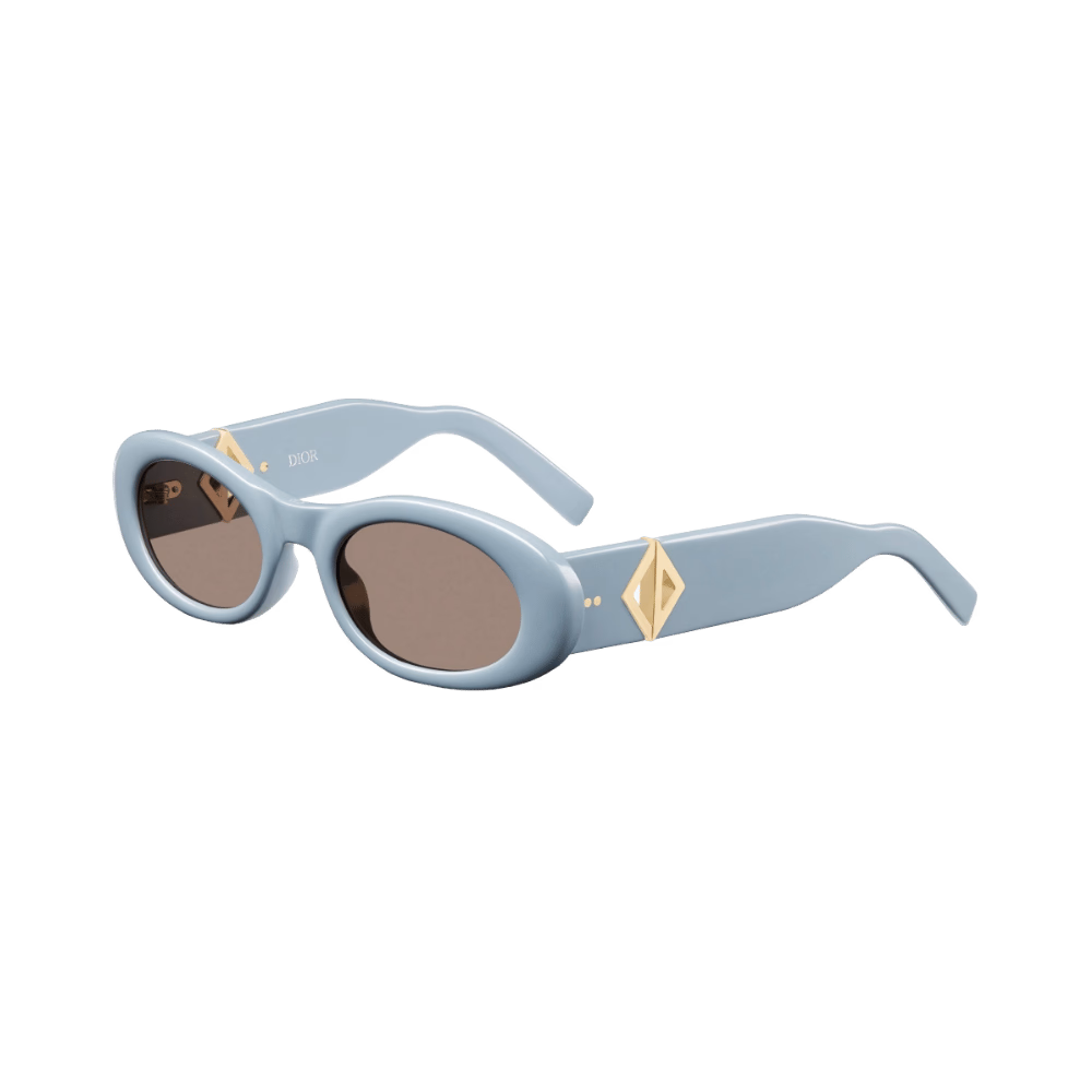 Dior CD DIAMOND EDITION R11DM40073I 90E Shiny Light Blue / Brown Sunglasses product photo 1