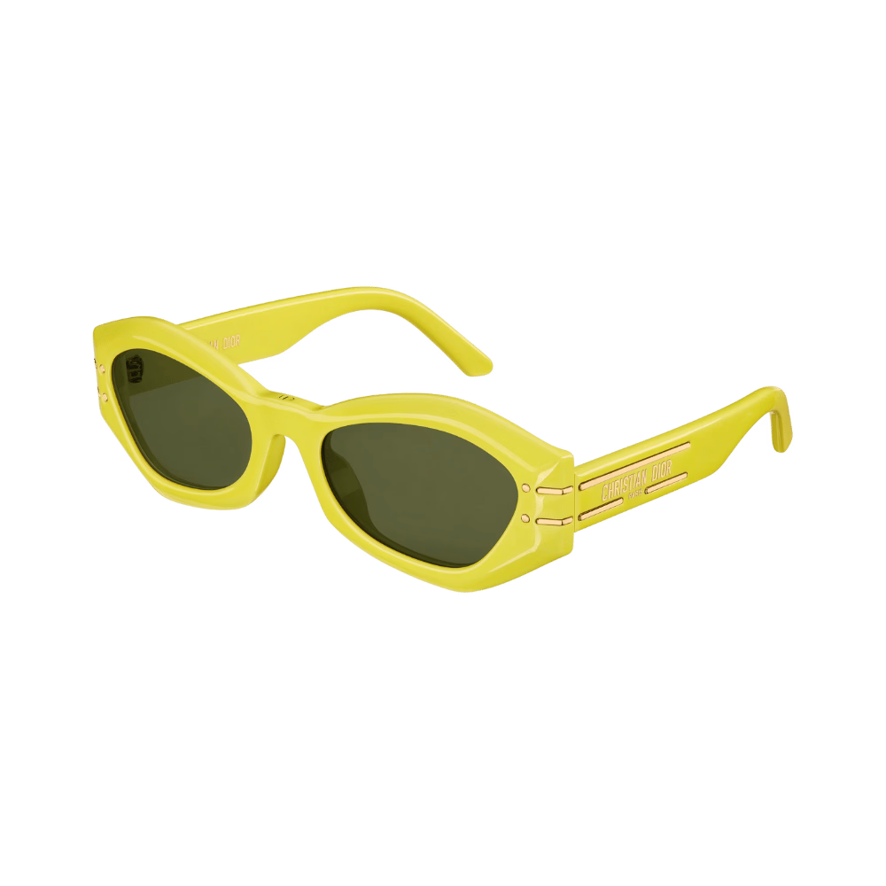 Dior DIORSIGNATURE B1UCD40058U 39N Shiny Yellow / Green Sunglasses product photo 1
