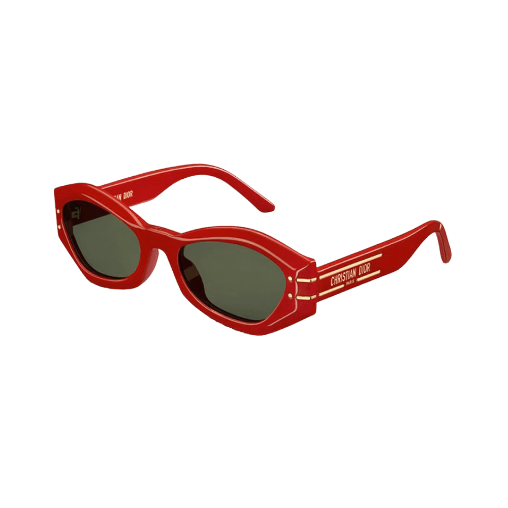 Dior DIORSIGNATURE B1U CD40058U 66N Shiny Red / Green Sunglasses product photo 1