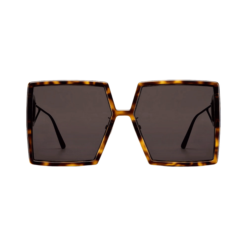 Dior 30MONTAIGNE SU Metal Shiny Dark Havana / Grey Smoke Mirror Sunglasses product photo 1