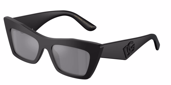DG4435 Matte Black / Grey Mirrored Black Sunglasses