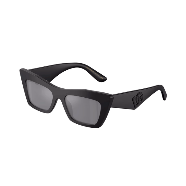DG4435 Matte Black / Grey Mirrored Black Sunglasses