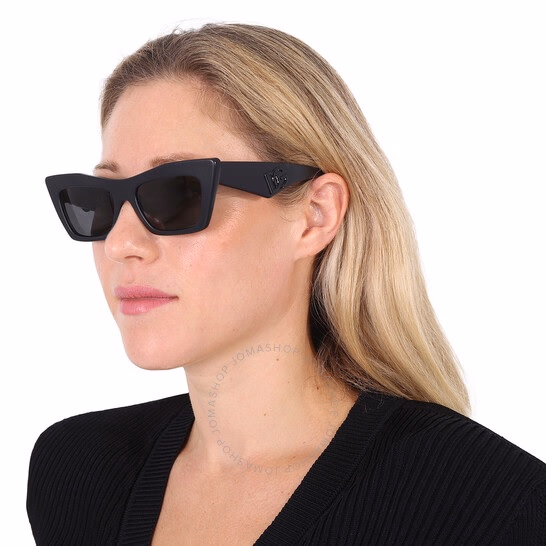 DG4435 Matte Black / Grey Mirrored Black Sunglasses