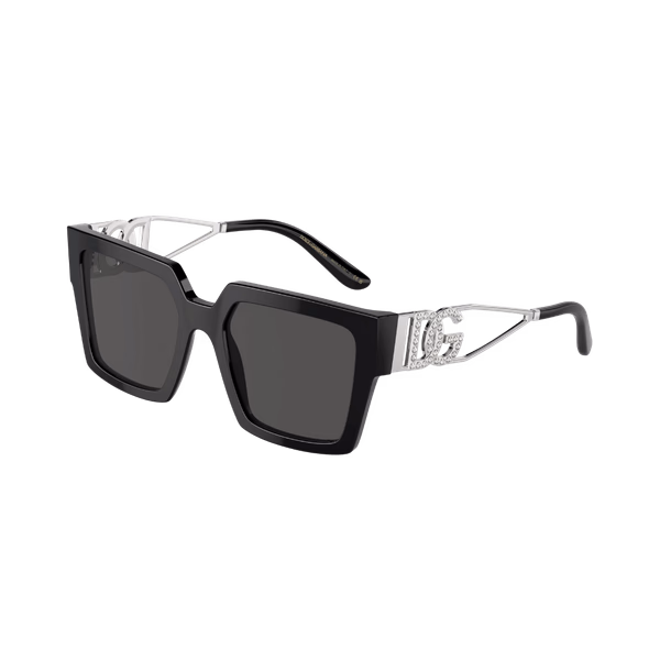 D&G DG4446B Black / Silver / Dark Grey Sunglasses