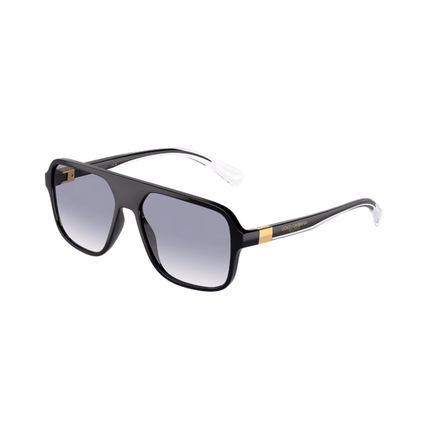 D&G DG6134 Black / Clear Gradient Blue Sunglasses