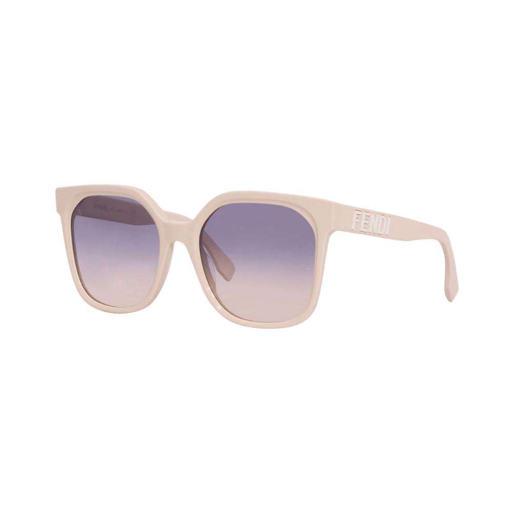 Fendi FE40007I Shiny Beige Cream / Blue Gradient Sunglasses product photo 1