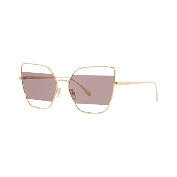 Fendi FE40015U Gold / Brown Sunglasses Fendi FE40015U Gold / Brown Sunglasses