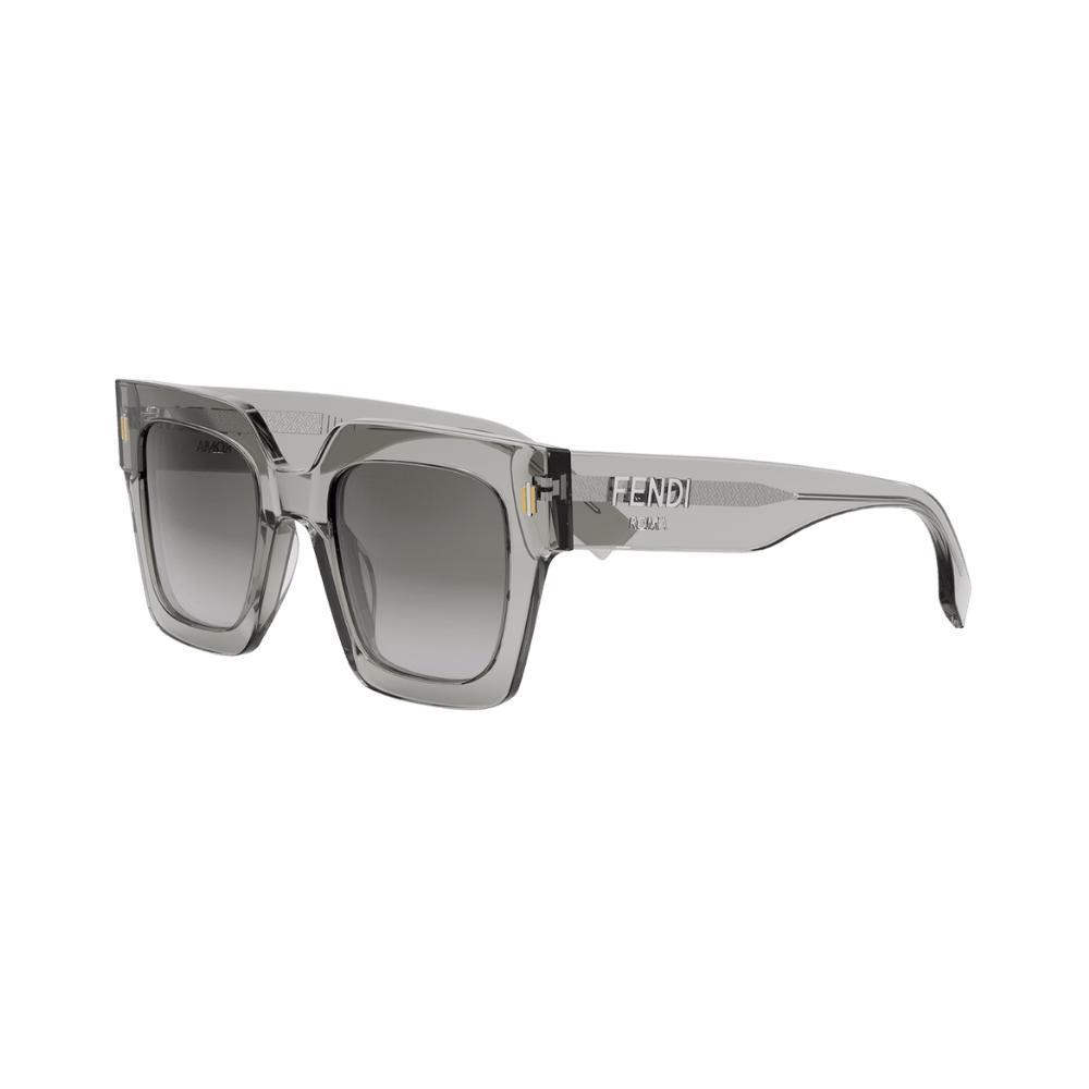 Fendi FE40101I Transparent Light Grey / Smoke Gradient Sunglasses product photo 1