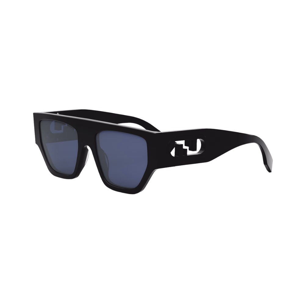 Fendi FE40108U Shiny Black / Light Blue Glasses product photo 1