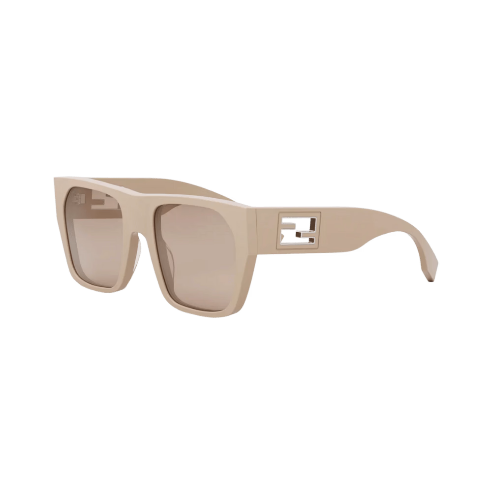 Fendi FE40124I Shiny Transparent Khaki / Brown Glasses product photo 1