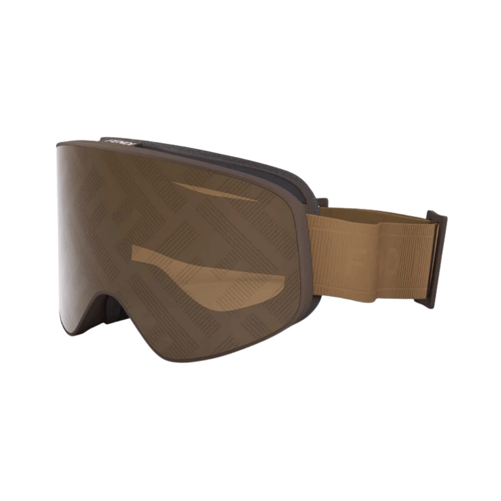 Fendi FE40152U SKI MASK shiny dark brown / brown mirror product photo 1