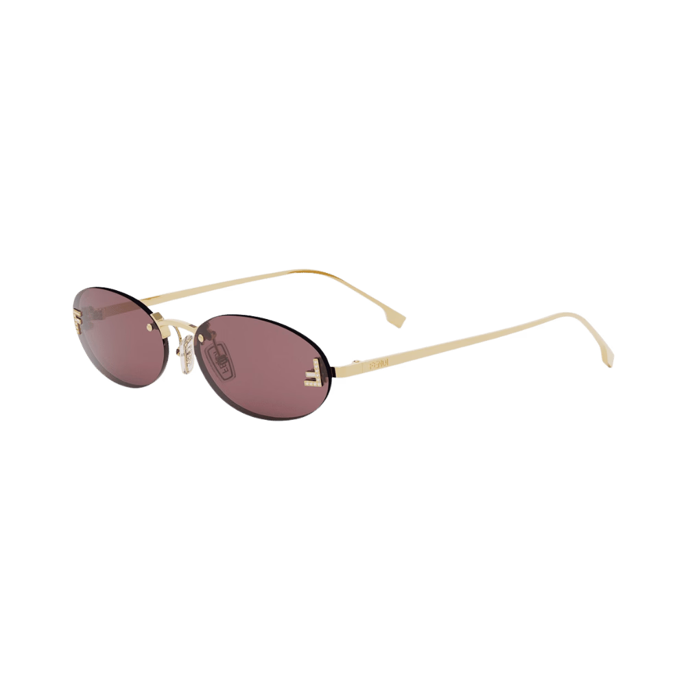 FE4075US FENDI FIRST CRYSTAL Metal Shiny Yellow / Violet Sunglasses product photo 1