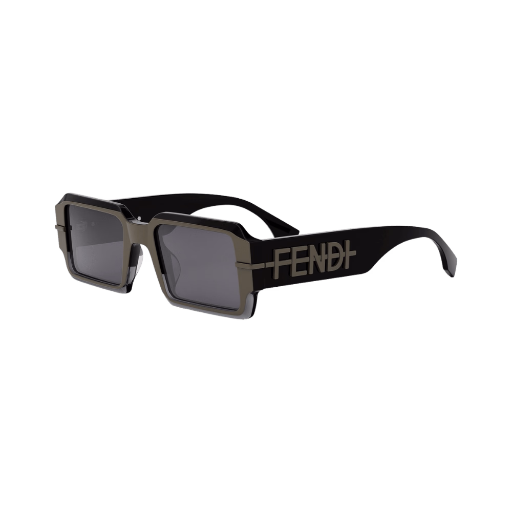 Fendi FE40073U Shiny Black Grey / Grey Sunglasses product photo 1