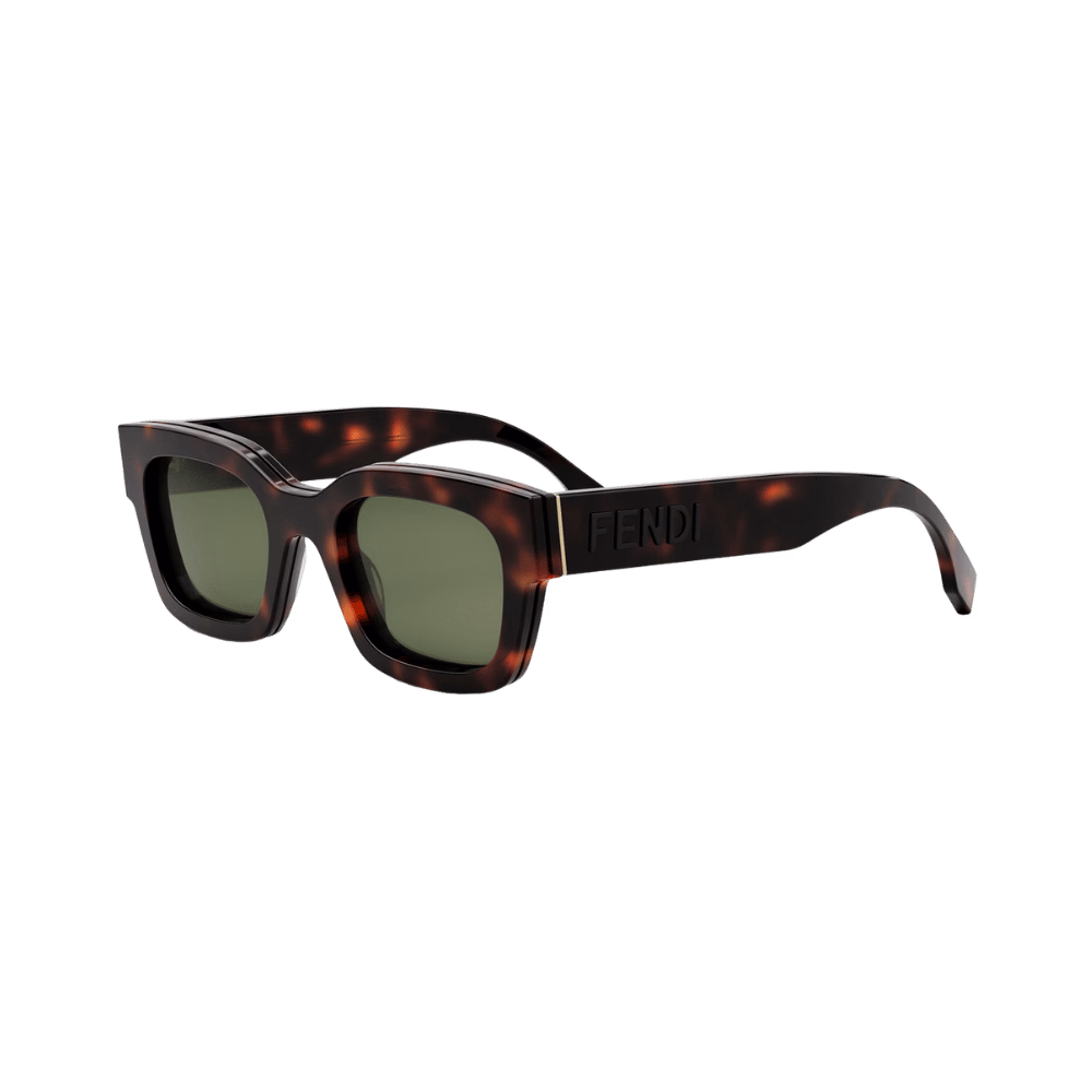 Fendi FE40119I Shiny Red Havana / Green Sunglasses product photo 1