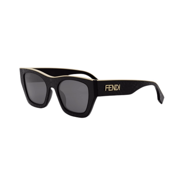 Fendi FE40126I Shiny Black / Grey Sunglasses Fendi FE40126I Shiny Black / Grey Sunglasses