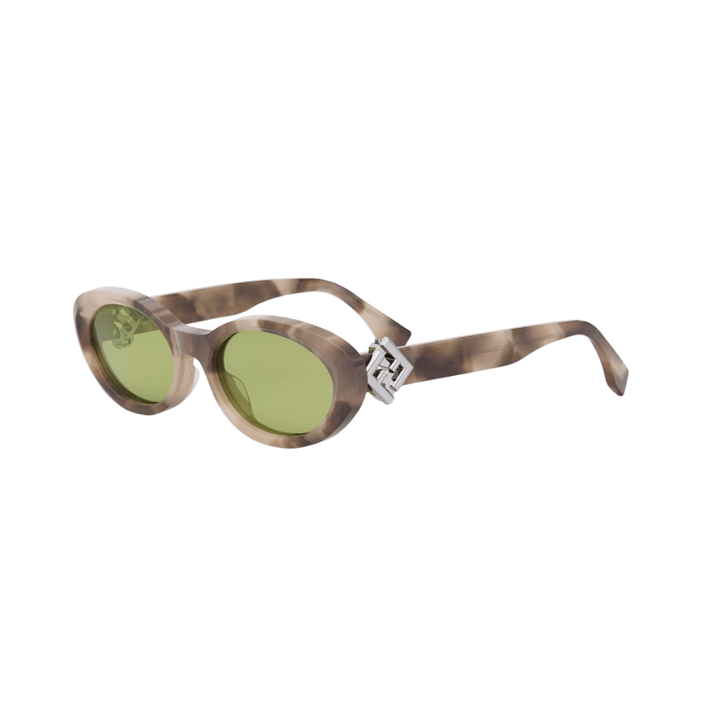 Fendi FE40140U Shiny Havana / Green Sunglasses product photo 1