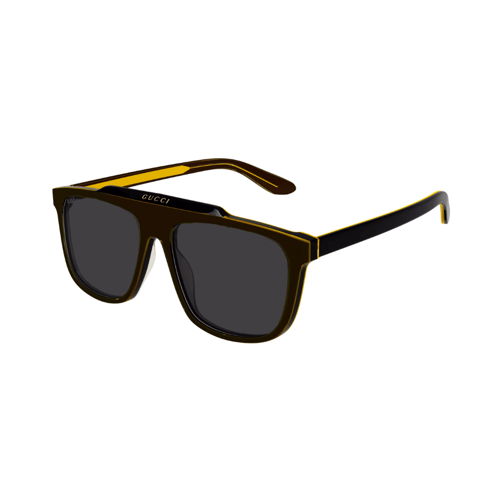 Gucci GG1039S Black Yellow / Grey Sunglasses product photo 1