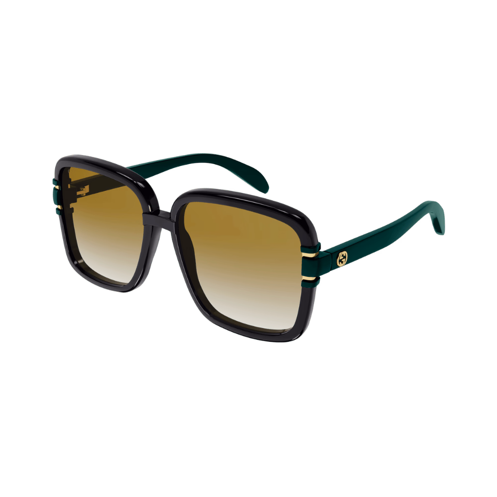 Gucci GG1066S Black Green / Brown Gradient Sunglasses product photo 1