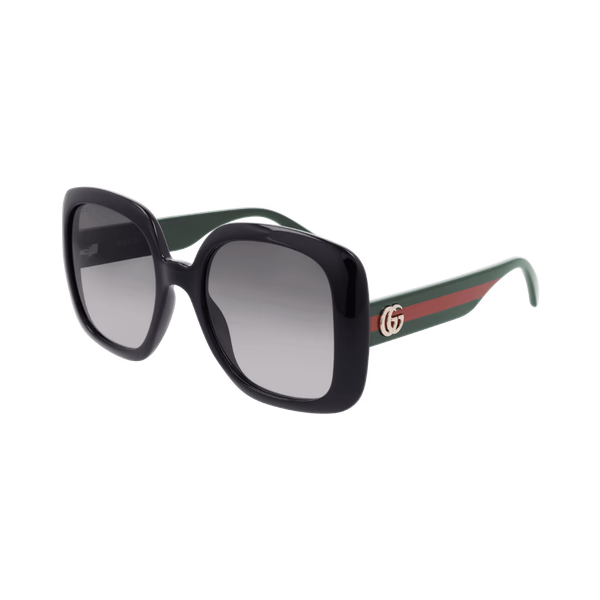 Gucci GG0713S Black Green / Grey Gradient Sunglasses Gucci GG0713S Black Green / Grey Gradient Sunglasses