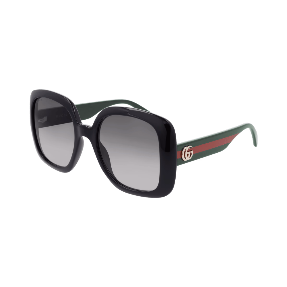 Gucci GG0713S Black Green / Grey Gradient Sunglasses product photo 1