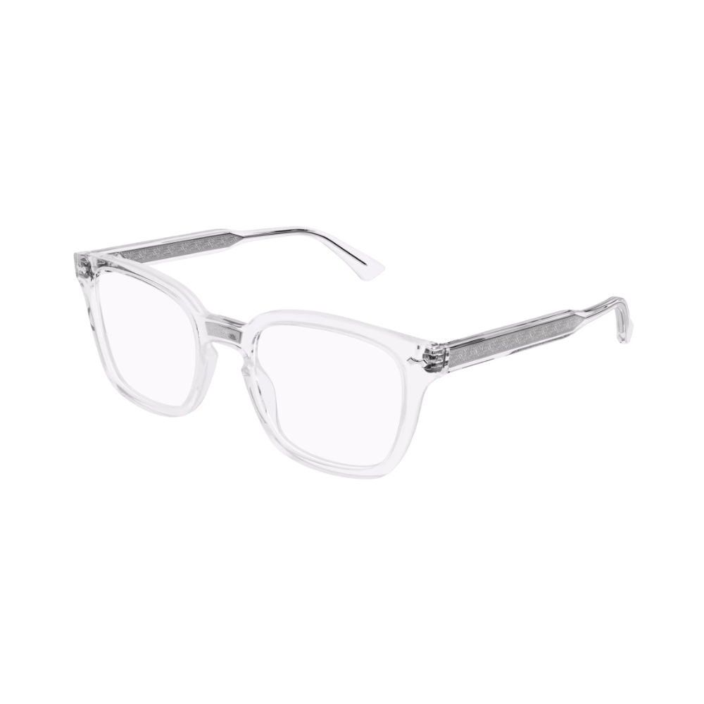 Gucci GG0184O Crystal Clear Silver / Demo Eyeglasses product photo 1