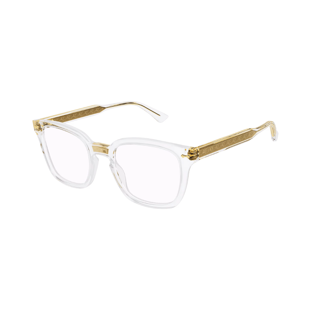 Gucci GG0184O Crystal Clear Gold / Demo Eyeglasses product photo 1
