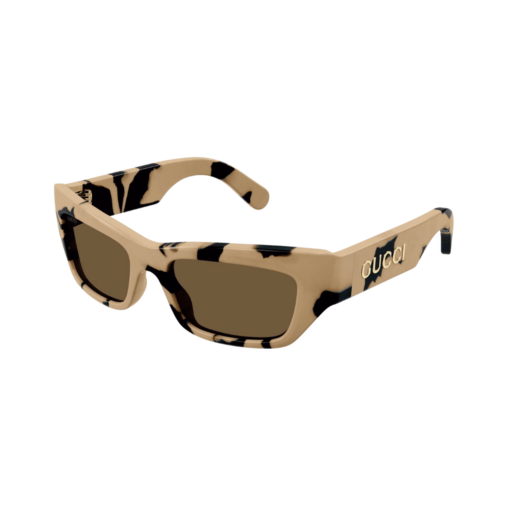 Gucci GG1296S Black Big Spotted Havana / Brown Sunglasses product photo 1