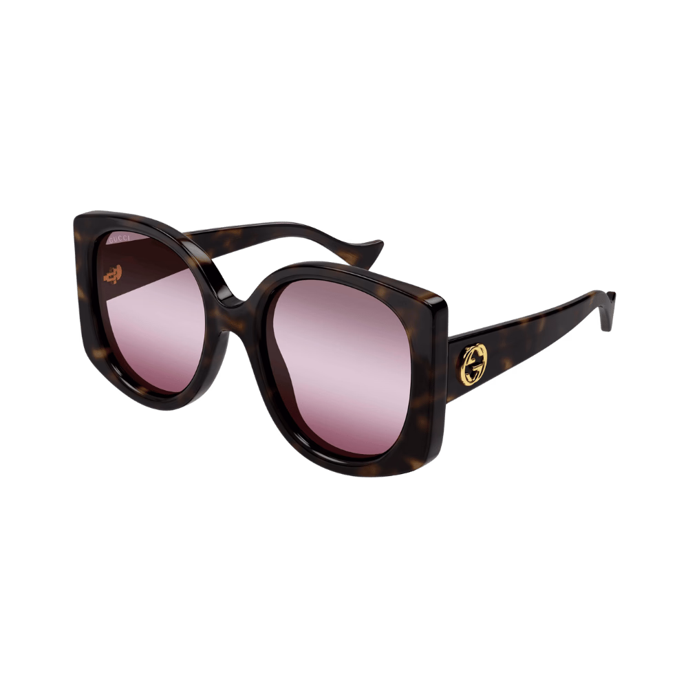 Gucci GG1257S Dark Havana / Gradient Red Sunglasses product photo 1