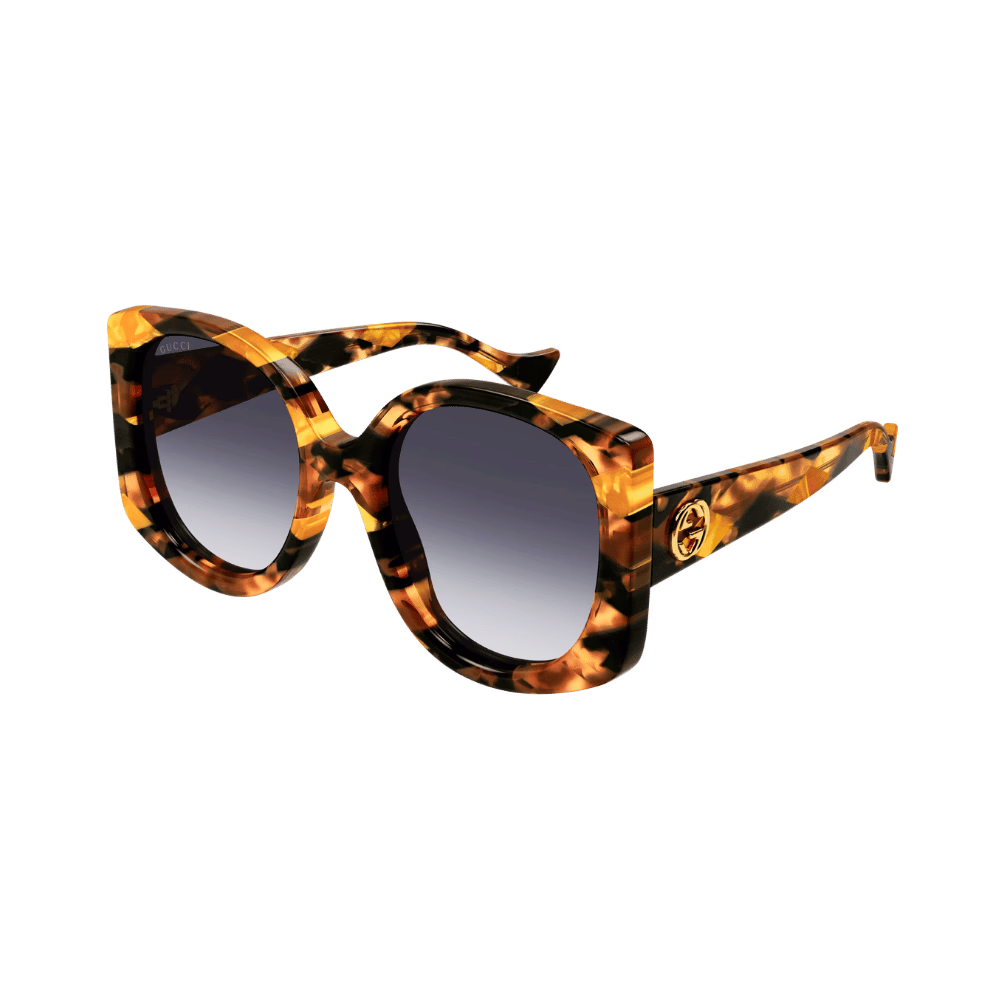 Gucci GG1257S Havana / Gradient Blue Sunglasses product photo 1