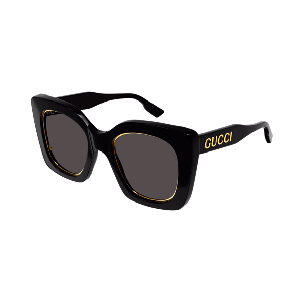Gucci GG1151S Shiny Black / Dark Grey Sunglasses Gucci GG1151S Shiny Black / Dark Grey Sunglasses