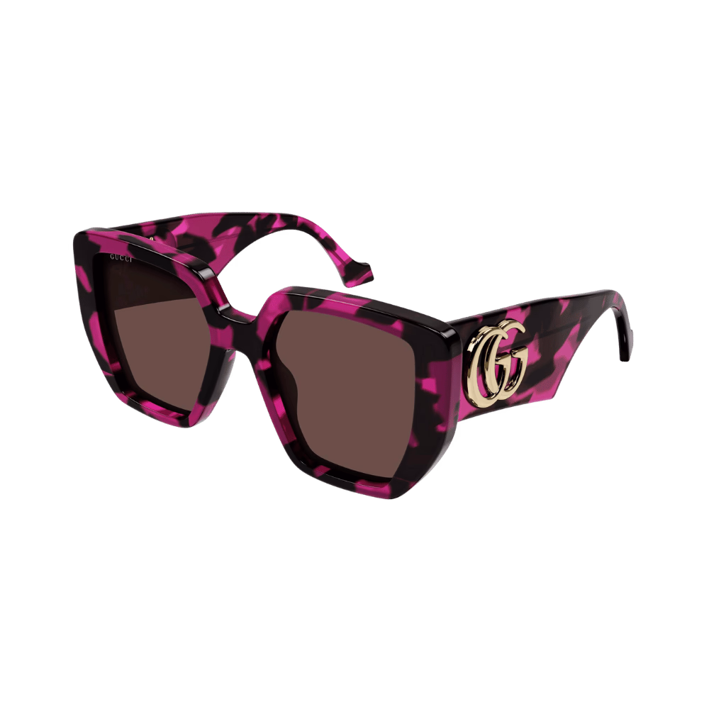 Gucci GG0956S Violet Havana / Brown Sunglasses product photo 1