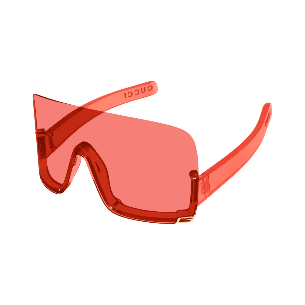 Gucci GG1631S Transparent Red / Light Red Sunglasses product photo 1
