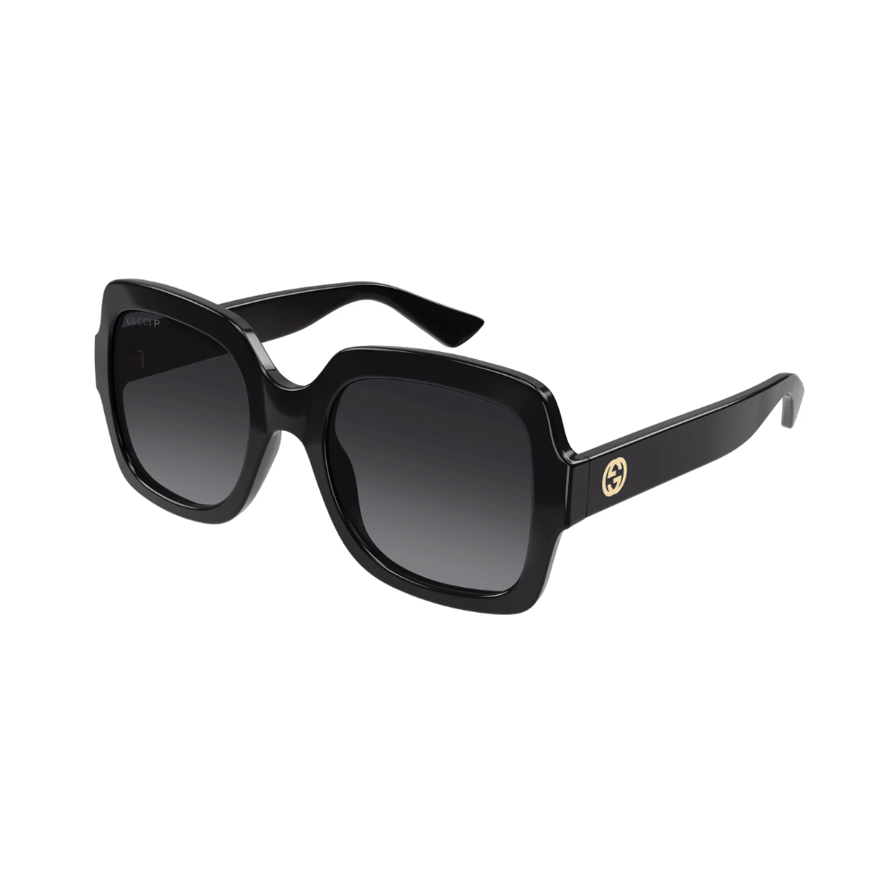 Gucci GG1337S Shiny Black / Gradient Grey Polarized Sunglasses product photo 1