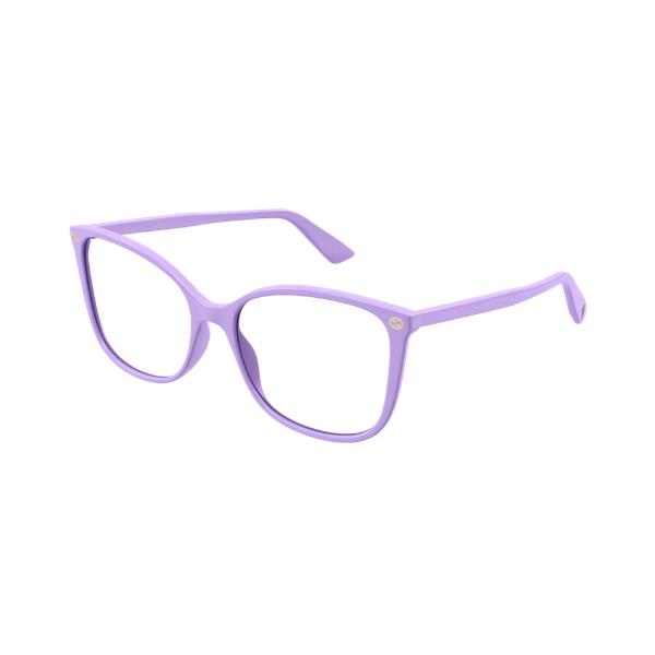 Gucci GG0026O Violet / Demo Eyeglasses Gucci GG0026O Violet / Demo Eyeglasses