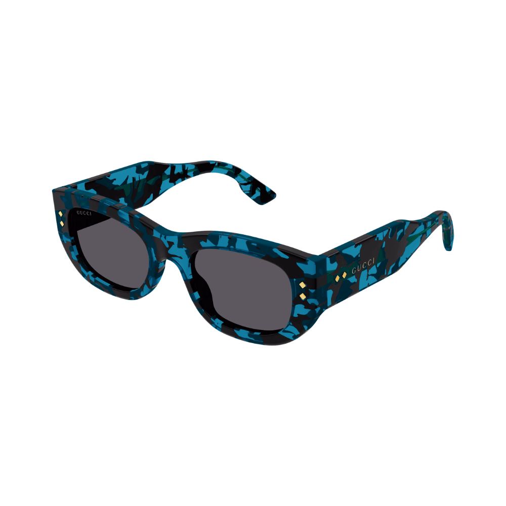 Gucci GG1215S Blue Havana / Grey Sunglasses product photo 1