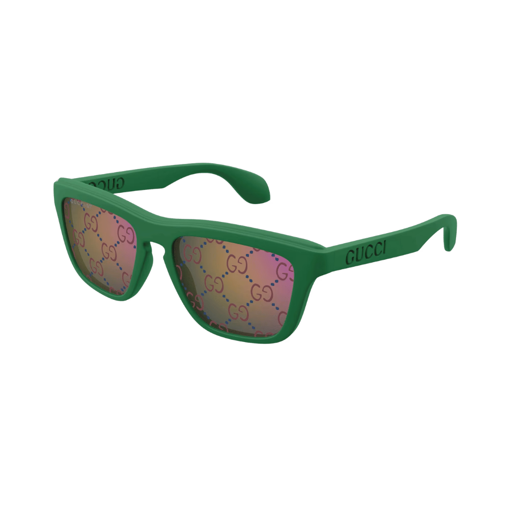 Gucci GG1571S Green / Blue Mirrored Logo Sunglasses product photo 1