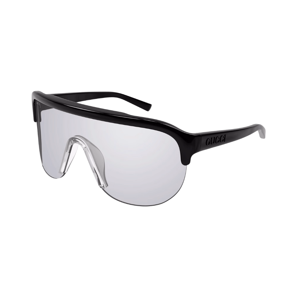 Gucci GG1645S Black / Grey Silver Mirrored Sunglasses product photo 1