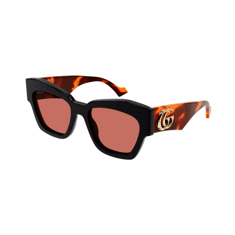 Gucci GG1422S Black / Havana / Rust Sunglasses product photo 1