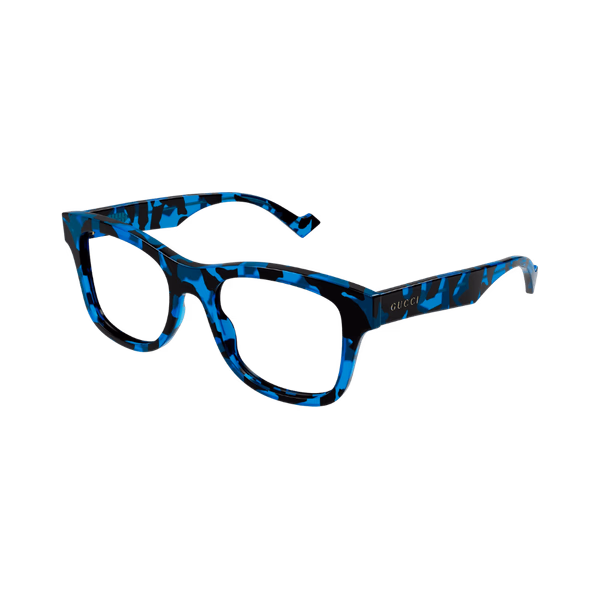 Gucci GG1332O Spotted Black Turquoise Havana / Demo Eyeglasses Gucci GG1332O Spotted Black Turquoise Havana / Demo Eyeglasses