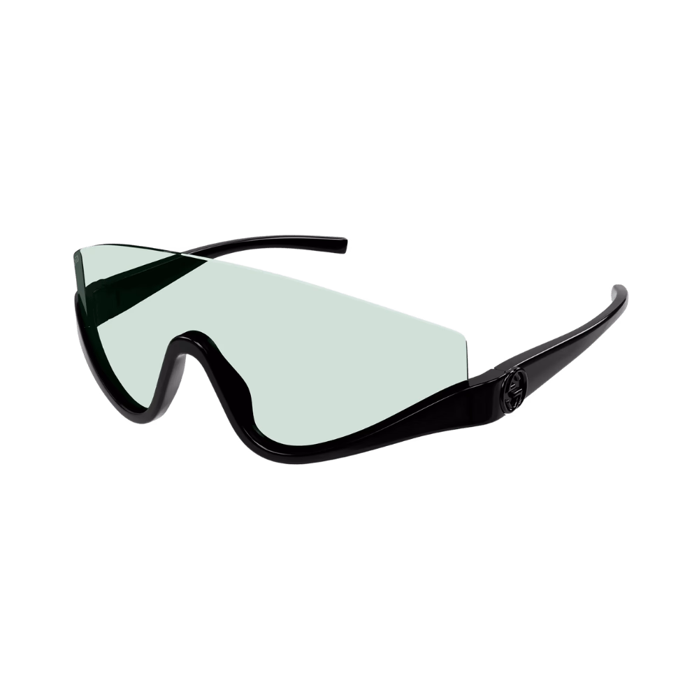 Gucci GG1650S Shiny Black / Green Sunglasses product photo 1