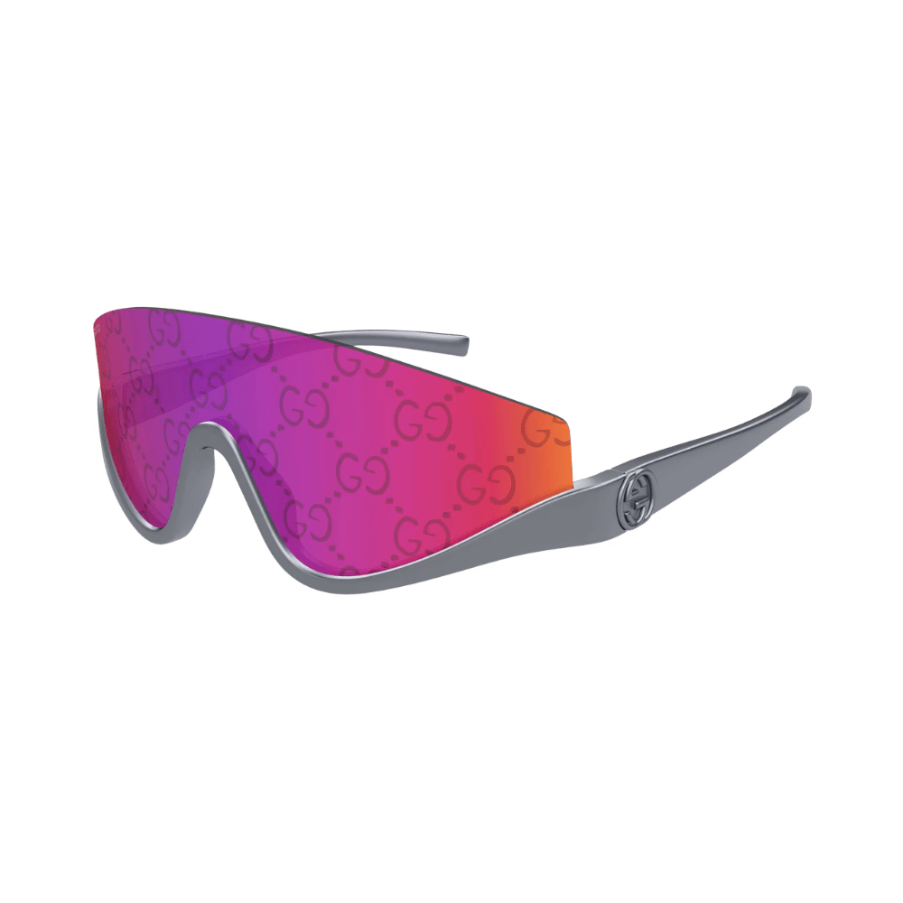 Gucci GG1650S Grey / Red Mirror Logo Sunglasses product photo 1