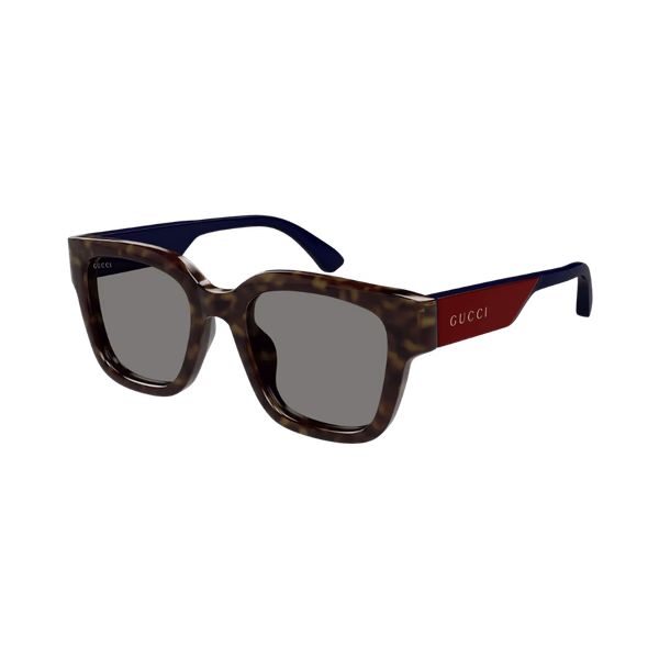 Gucci GG1670SK Havana Blue / Grey Sunglasses Gucci GG1670SK Havana Blue / Grey Sunglasses