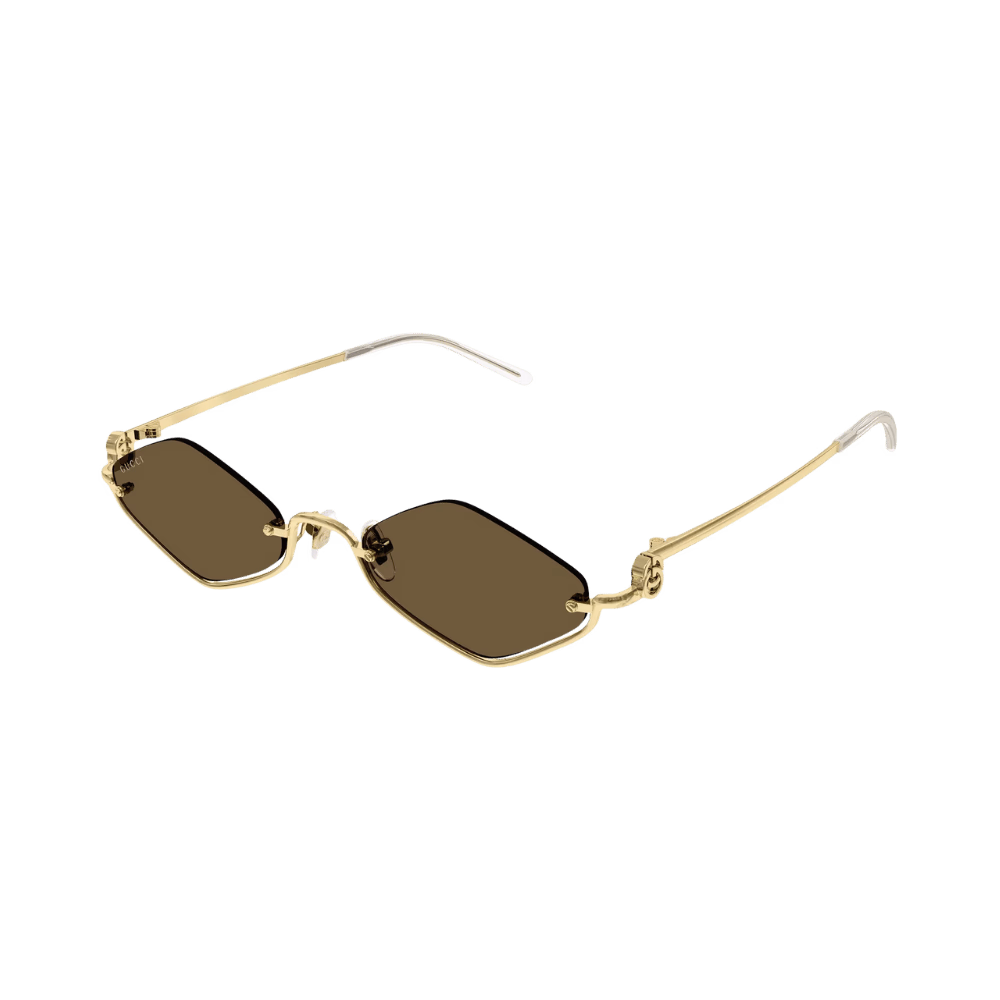 Gucci GG1604S Gold / Brown Sunglasses product photo 1