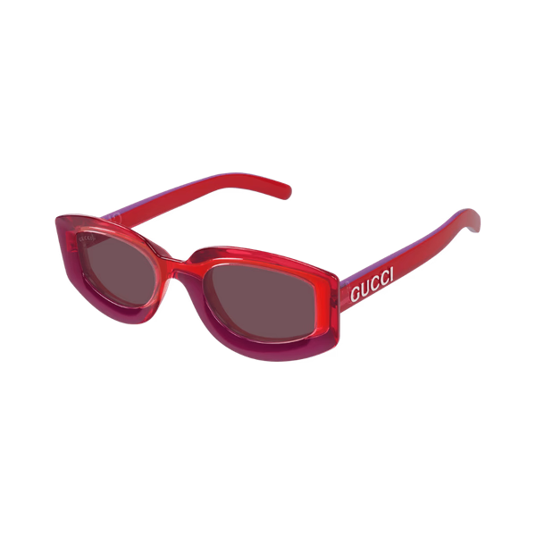 Gucci GG1719S Transparent Red / Violet Sunglasses Gucci GG1719S Transparent Red / Violet Sunglasses