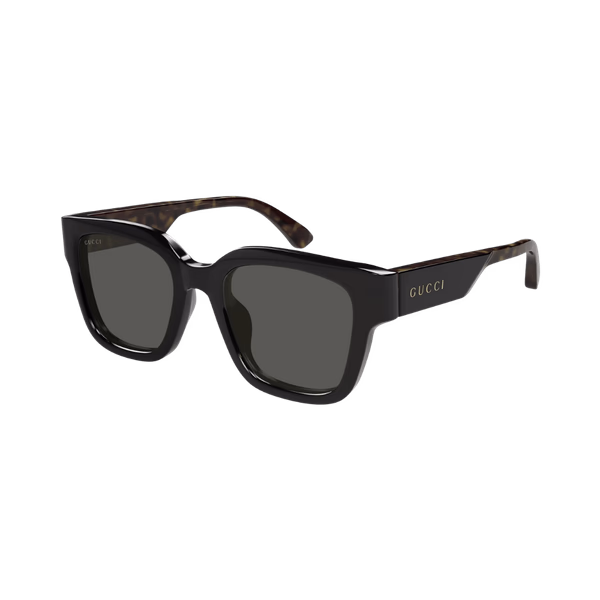 Gucci GG1670SK Black Havana / Grey Sunglasses Gucci GG1670SK Black Havana / Grey Sunglasses