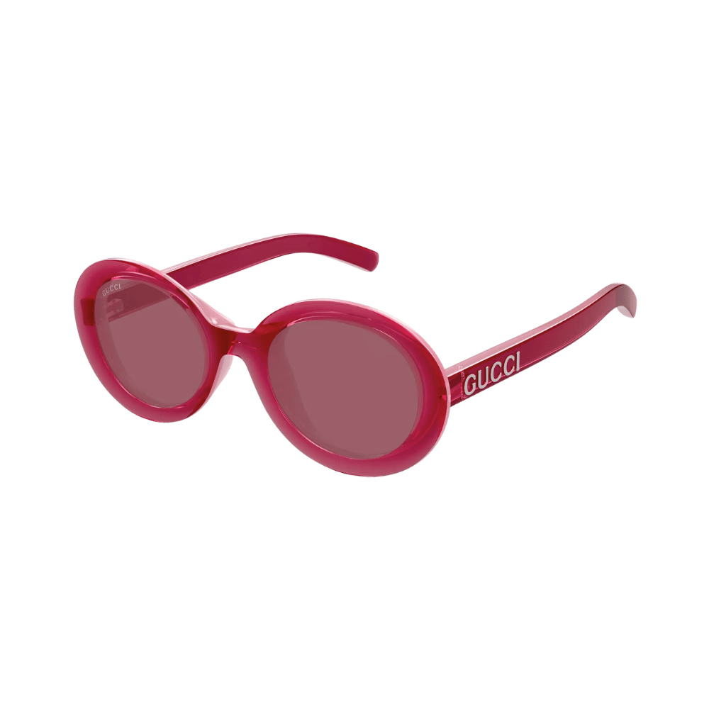 Gucci GG1722SA Shiny Transparent Dark Cyclamen Red / Burgundy Violet Sunglasses product photo 1