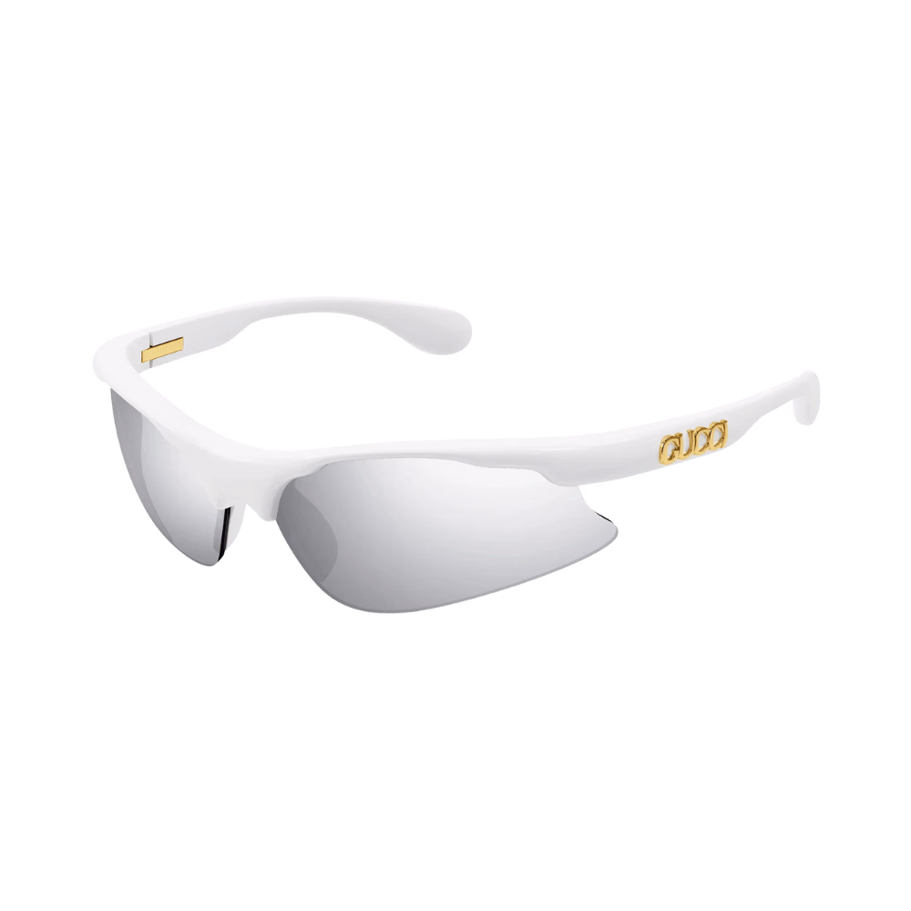 Gucci GG1774S White / Silver Mirror Sunglasses product photo 1