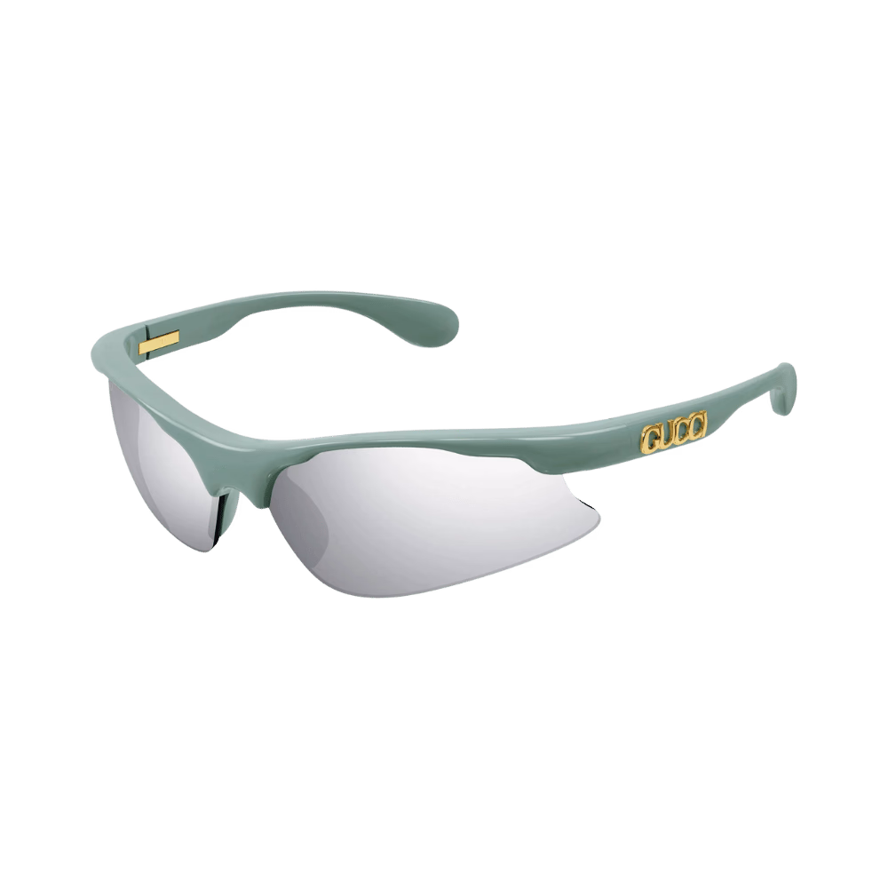 Gucci GG1774S Green / Silver Mirror Sunglasses product photo 1