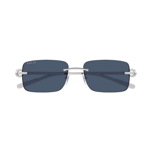 Gucci GG1703S Silver / Blue Sunglasses Gucci GG1703S Silver / Blue Sunglasses